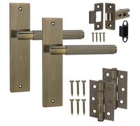 Decoranddecor Internal Door Handles For Wooden Doors - Door Handle Sets - Interior Door Handles Latch And Door Hinge - Hera Range