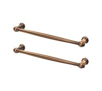 Decoranddecor - Ippudo Antique Copper - Antique Style Kitchen Cabinet Drawer Cupboard Pull Door Handles - 160mm - Pair