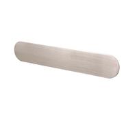 Decoranddecor Istra Modern Kitchen Cupboard Handles - Oval Aluminium Cabinet Pulls for Wardrobes, Drawers, Dressers - Available in Matt Black, Satin Nickel & Polished Chrome