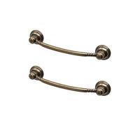 Decoranddecor - Kitchen Door Handles - Kitchen Cupboard Handles - Kitchen Handles - Antique Brass Antique - Hewn - 64mm - Pair