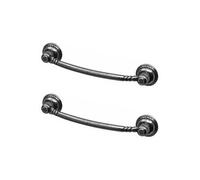 Decoranddecor - Kitchen Door Handles - Kitchen Cupboard Handles - Kitchen Handles - Antique Silver Antique - Hewn - 96mm - Pair