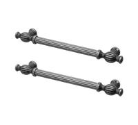 Decoranddecor - Kitchen Door Handles - Kitchen Cupboard Handles - Kitchen Handles - Antique Silver - Verna - 160mm - Pair