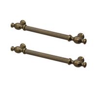 Decoranddecor - Kitchen Door Handles - Kitchen Cupboard Handles - Kitchen Handles - Antique Silver - Verna - 160mm - Pair