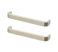 Decoranddecor - Kitchen Door Handles - Kitchen Cupboard Handles - Kitchen Handles - Brushed Nickel - Sable - 224mm - Pair