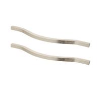 Decoranddecor - Kitchen Door Handles - Kitchen Cupboard Handles - Kitchen Handles - Brushed Nickel - Ursa - 224mm - Pair
