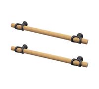 Decoranddecor - Kitchen Door Handles - Kitchen Cupboard Handles - Kitchen Handles - Gold & Black - Amelia - 320mm - Pair