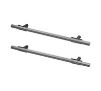 Decoranddecor - Kitchen Door Handles - Kitchen Cupboard Handles - Kitchen Handles - Graphite & Matt Black - Gantry - 192mm - Pair