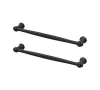 Decoranddecor - Kitchen Door Handles - Kitchen Cupboard Handles - Kitchen Handles - Matt Black - Ippudo - 128mm - Pair