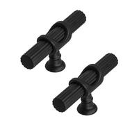 Decoranddecor - Kitchen Door Handles - Kitchen Cupboard Handles - Kitchen Handles - Matt Black - Sienna - Pair