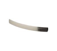 Decoranddecor Loch Satin Nickel Cupboard Handles - 224mm Hole Centre Bow Shape Pulls for Kitchen Cabinets and Drawers, Modern Curved Design Ideal for Cupboards, Wardrobes and Storage Furniture