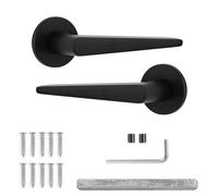 Decoranddecor Luxe Black Door Handles - Internal Door Handles For Wooden Doors - Interior Door Handles - Terra Range