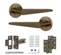 Decoranddecor Luxe Door Handles - Internal Door Handles For Doors - Interior Door Handles With Latch And Door Hinge - Terra Range