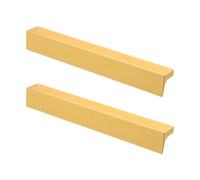 Decoranddecor - Napa Matt Gold Flat Kitchen Bedroom Cabinet Drawer Cupboard Drawer Wardrobe Pull Door Handles - 96mm - Pair