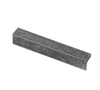 Decoranddecor Napa Modern L-Shaped Cabinet Pull Handles, Premium Zinc Architectural Hardware for Kitchen Drawers and Cupboards, Sleek Minimalist Design 224mm Hole Centres - Antique Silver