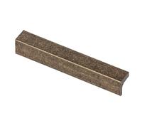 Decoranddecor Napa Modern L-Shaped Cabinet Pull Handles, Premium Zinc Architectural Hardware for Kitchen Drawers and Cupboards, Sleek Minimalist Design 224mm Hole Centres - Antique Brass