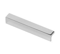 Decoranddecor Napa Modern L-Shaped Cabinet Pull Handles, Premium Zinc Architectural Hardware for Kitchen Drawers and Cupboards, Sleek Minimalist Design 224mm Hole Centres - Polished Chrome