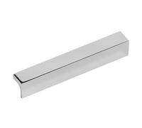 Decoranddecor Napa Modern L-Shaped Cabinet Pull Handles, Premium Zinc Architectural Hardware for Kitchen Drawers and Cupboards, Sleek Minimalist Design 96mm Hole Centres - Polished Chrome