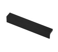 Decoranddecor Napa Modern L-Shaped Cabinet Pull Handles, Premium Zinc Architectural Hardware for Kitchen Drawers and Cupboards, Sleek Minimalist Design 192mm Hole Centres - Matt Black
