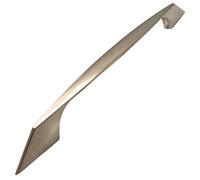 Decoranddecor Polished Chrome Kitchen Bathroom Cabinet Door Drawer Furniture Handles (192mm Hole Center, Brushed Chrome)