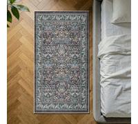 Decoranddecor Rug, Washable Rugs, Bedroom Kitchen Rugs, 80X150Cm, Non-Slip, Pet Friendly, Low Pile, Floral Rug - Orlina