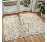 Decoranddecor Rug, Washable Rugs, Bedroom Kitchen Rugs, 80X150Cm, Non-Slip, Pet Friendly, Low Pile, Geometric Rug - Nomira