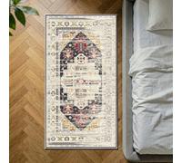 Decoranddecor Rug, Washable Rugs, Bedroom Kitchen Rugs, 80X150Cm, Non-Slip, Pet Friendly, Low Pile, Geometric Rug - Florin