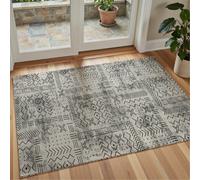 Decoranddecor Rug, Washable Rugs, Bedroom Kitchen Rugs, 80X150Cm, Non-Slip, Pet Friendly, Low Pile, Geometric Rug - Velano