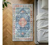 Decoranddecor Rug, Washable Rugs, Bedroom Kitchen Rugs, 80X150Cm, Non-Slip, Pet Friendly, Low Pile, Persian Rug - Avenza