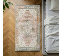 Decoranddecor Rug, Washable Rugs, Bedroom Kitchen Rugs, 80X150Cm, Non-Slip, Pet Friendly, Low Pile, Traditional Rug - Novera