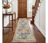 Decoranddecor Rugs For Hallway, 60x180cm - Washable, Non-Slip, Stain Resistant, Pet Friendly, Classic Elegant Pattern Entryway Easy Clean Durable Carpet - Avenza