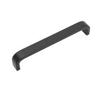 Decoranddecor Sable D Shaped Aluminium Kitchen Cabinet Pull Handles (160mm Hole Center, Matt Black)