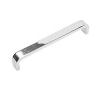 Decoranddecor Sable D Shaped Aluminium Kitchen Cabinet Pull Handles - 192mm Hole Center, Polished Chrome