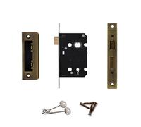 Decoranddecor - Sash Mortice Lock - 76mm - Florentine Bronze