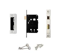 Decoranddecor - Sash Mortice Lock - 76mm - Satin Nickel