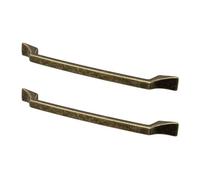 Decoranddecor - Sirena Antique Brass Traditional Slimline Kitchen Cabinet Drawer Cupboard Pull Handles - 224mm - Pair