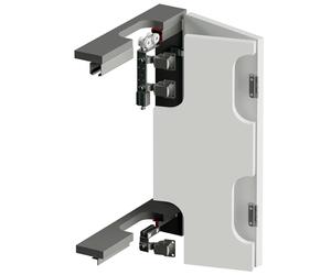 DecorAndDecor Sliding Bi Folding Bifold Wardrobe Door Gear Kit 40kg Per Door (1.2m Folding Door System for 2 Doors)