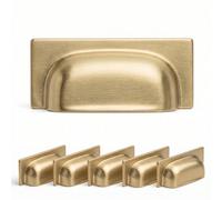 Decoranddecor Tala Cup Handles - Gold Kitchen Cupboard Door Handles - 6 Pack
