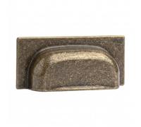 Decoranddecor Tala Square Cup Handles 64mm, Antique Brass, 1 Pack
