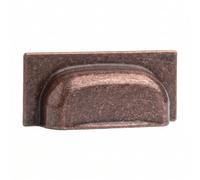 Decoranddecor Tala Square Cup Handles 64mm, Antique Copper, 1 Pack