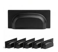 Decoranddecor Tala Square Cup Handles 64mm, Matt Black, 6 Pack