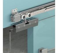 Decoranddecor Top Hung Glass Sliding Door Gear Kit - 120Kg Max Door Weight - 3000mm Track - One Way Soft Close
