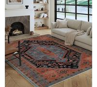 Decoranddecor Traditional Rugs Living Room 160x230cm Washable Non-Slip