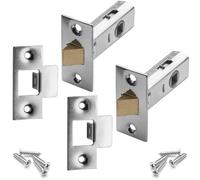 Decoranddecor Tubular Mortice Latch - 64mm / 2.5" - Satin Nickel - Pair