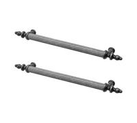 Decoranddecor - Vandon Antique Silver Country Bar Kitchen Cabinet Drawer Cupboard Pull Handles - 160mm - Pair
