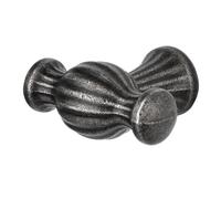 Decoranddecor Verna Drawer Knobs - Vintage Country Cabinet Pulls - Traditional Kitchen Handles for Cupboards and Drawers - Antique Silver