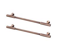 Decoranddecor - Veselka Antique Copper - Antique Style Kitchen Cabinet Drawer Cupboard Pull Door Handles - 160mm - Pair