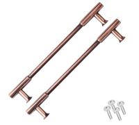 Decoranddecor Veselka Classic Cabinet Pull Handles Solid Zinc Alloy Traditional Finish 160mm, 2 Pack, Antique Copper