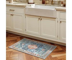 Decoranddecor Vintage Washable Rug 60x90cm Bedroom Bath Non-Slip