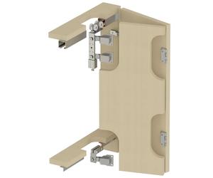 Decoranddecor W-Slide Bifold Wardrobe Sliding Door Kit Aluminium Rail and Runners (180 cm Rail for 4 Doors)