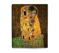 DECORARTS - The Kiss, Gustav Klimt Art Reproduction. Giclee Canvas Prints Wall Art for Home Decor 30x24 x1.5